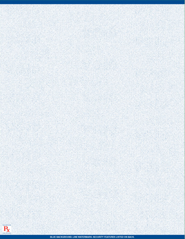 Tamper-Resistant Rx Paper