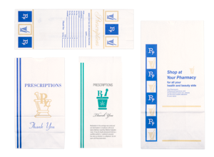 Stock Pharmacy Bags, Thank You Paper bag